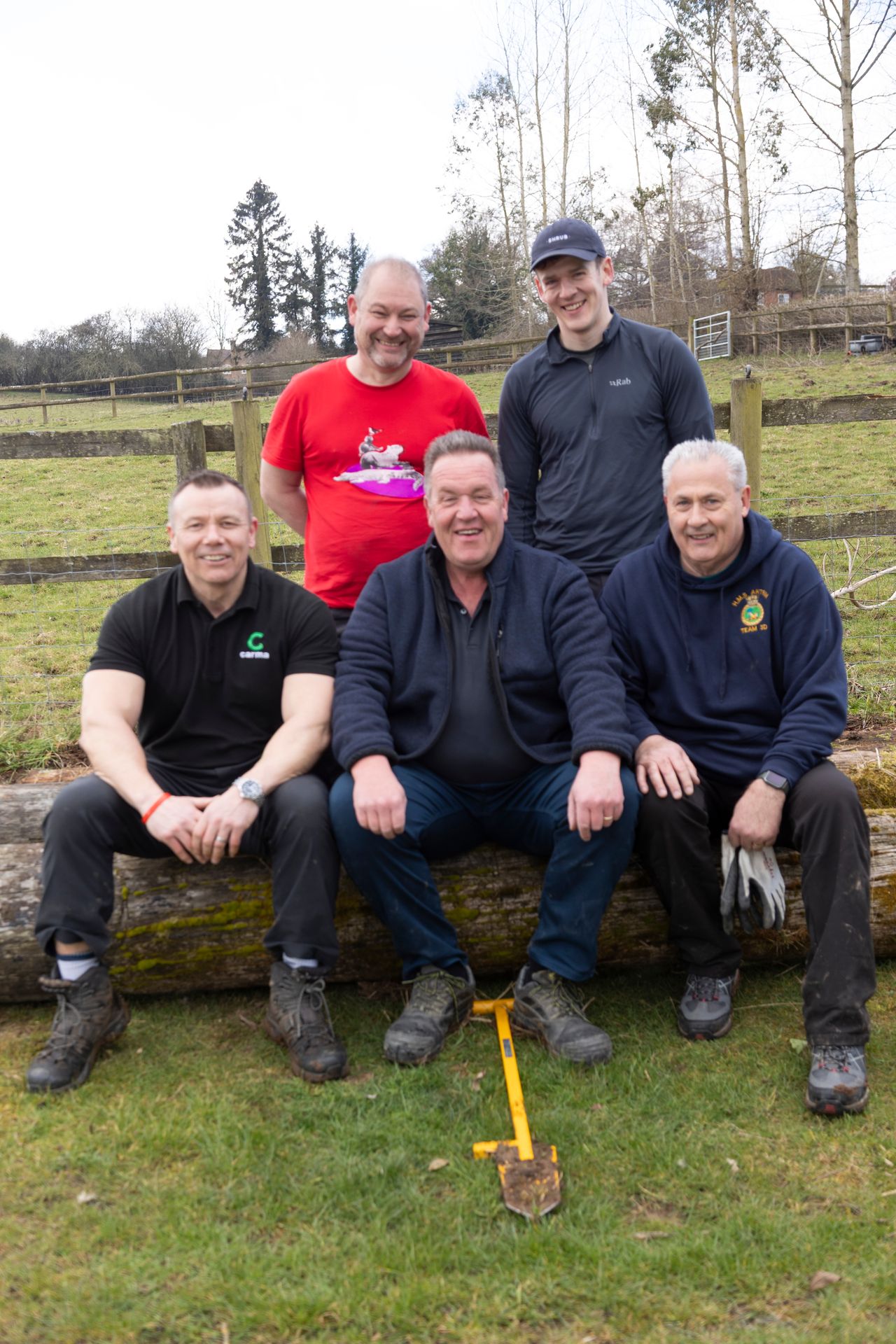 Volunteers preparing ground at a Carma planting day